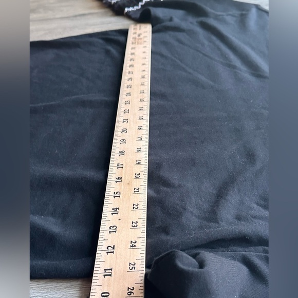 Style & Co Women's Black Crew Neck Sweatshirt with Fringe Plus Size XXL - Picture 8 of 8